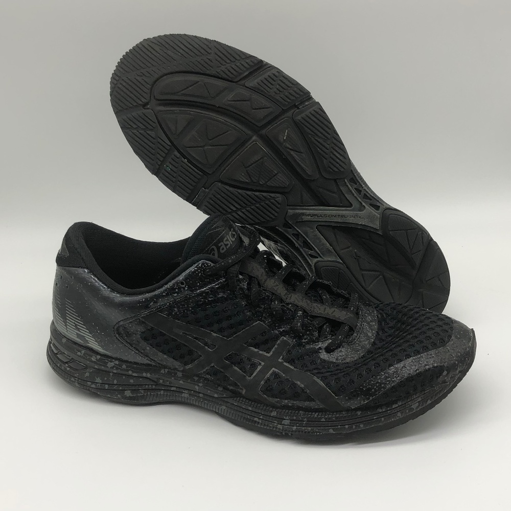 Asics Mens Size 10 Gel Noosa Tri 11 Black Splatter Print Running Shoes